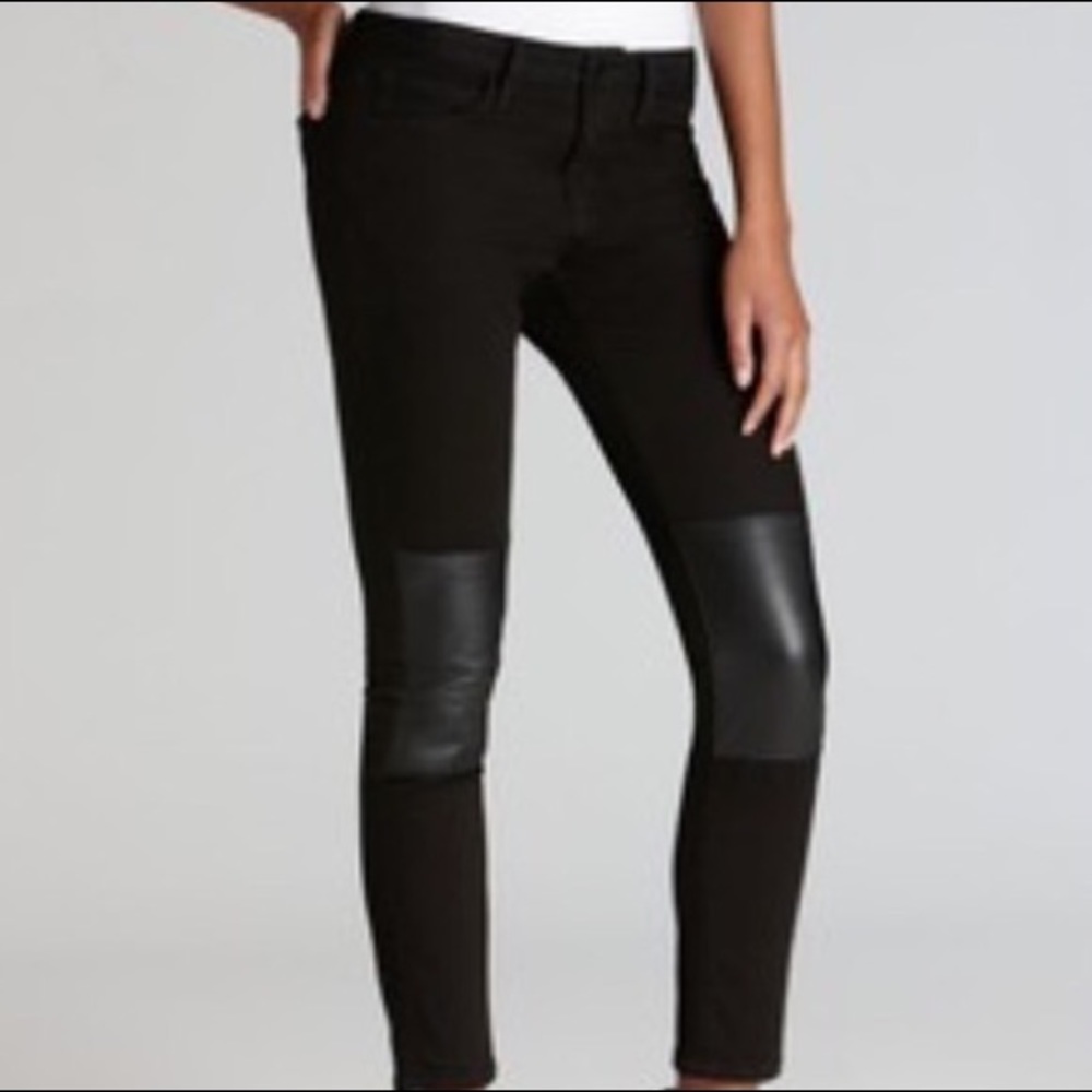 JOES JEANS WITH LEATHER PATCH